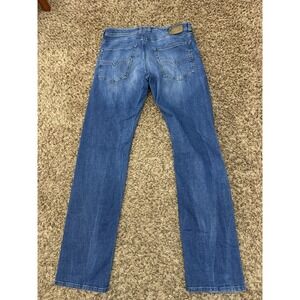 Diesel Larkee Relaxed Straight Jeans Blue Denim 0836X Mens Size 32x34